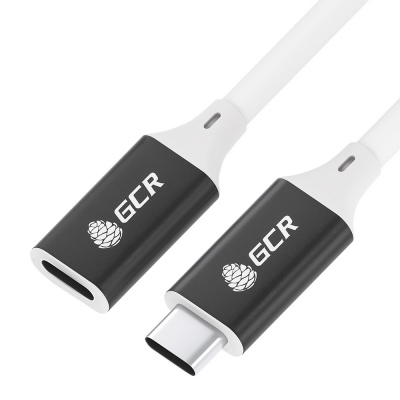  USB 3.1 Type C- Greenconnect GCR-53735, 3.0m , 100W/20V/5A, M/F, TPE, AL ase ,  , , 
