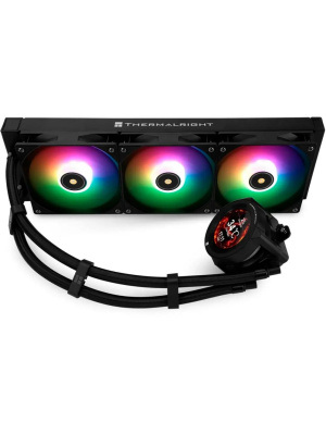 ��� Thermalright Core Vision 360 (360mm, LED, Black, ARGB/ Fans: 3x120mm, 72.37CFM, 27.7dBA, 2000RPM/ Pump height 66mm, Rad thickness 27mm/ S: 1700, 1200, 1851, 115X, 2011, 2066, AM5, AM4)