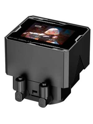 ������� ���������� PCCooler GT360M ARGB Display BK (300W, 360mm, LED temp., Black, ARGB/ Fans: 3x120mm, 75.8CFM, 33.7dBA, 2200RPM/ Pump height 85mm, 15dBA, 2600RPM, Rad thickness 27mm/ S: 1851, 1700, 1200, 115X, AM5, AM4)