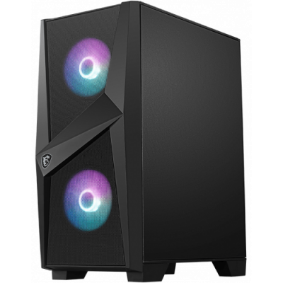 ������ MSI MAG FORGE 100R mid-tower, ATX, tempered glass side panel 2x A-RGB 120mm & 1x 120mm fans inc.