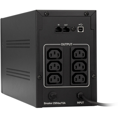 ��� ExeGate SpecialPro UNB-1500.LED.AVR.C13.RJ.USB 1500VA/950W, LED, AVR, 6�IEC-C13, RJ45/11, USB, Black (EP285496RUS)