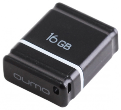 QUMO 16GB USB 2.0 Nano Black, ���� ������� ������