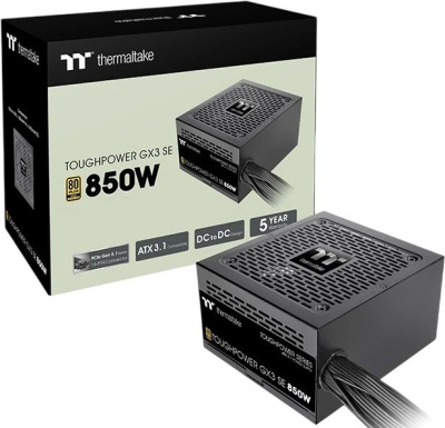 ���� ������� Thermaltake ATX 850W Toughpower GX3 SE 80+ gold (20+4pin) APFC 140mm fan 6xSATA RTL