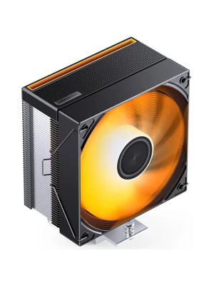 ����� JONSBO CB40 ARGB (225W, 4-pin PWM, 153.5mm, Al/Cu, 4x6mm, ARGB, 1x120mm, 77.07CFM, 35.4dBA, 1800RPM, S: 1851/1700/1200/115X, AM4/AM5 Black)
