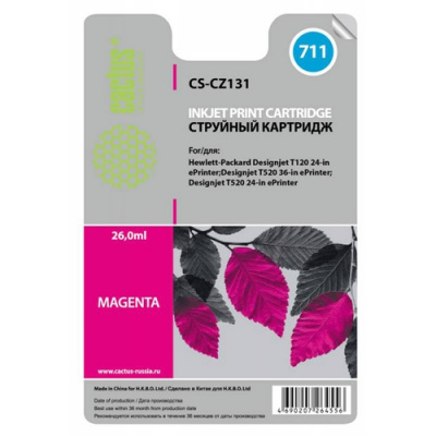 �������� �������� Cactus CS-CZ131 �711 ��������� ��� HP DJ T120/T520 (26��)