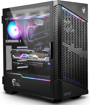 ������ MSI MPG VELOX 100P AIRFLOW E-ATX, ATX, mATX, Mini-ITX, Midi-Tower, ��� ��, � �����, ���������, 2xUSB 3.0, USB Type-C, Audio