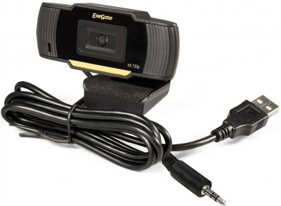 ���-������ Exegate GoldenEye C270 HD (1280x720, USB 2.0, 3.5mm Jack, ����������� �������������, ���������� �������� � ���������������)