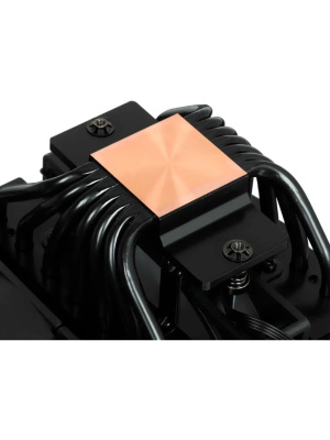 ����� ��� ���������� PCCooler RT720 TC ARGB BK (270W, 4-pin PWM, 157.5mm, Al/Cu, 7x6mm, ARGB, 2x120mm, 73.32CFM, 34.9dBA, 2200RPM, S: 1851/1700/1200/115X, AM5/AM4, black)