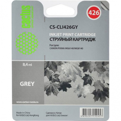 �������� �������� Cactus CS-CLI426GY ����� ��� Canon Pixma MG6140/MG8140 (8.2��)