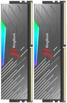 ������ ������ DDR5 Kingbank 32GB (2x16Gb) 6000MHz Black Heatsink RGB / KRRB series /  Hynix A-die CL28 (28-35-35-76) /K5.01.FLA5ED9401