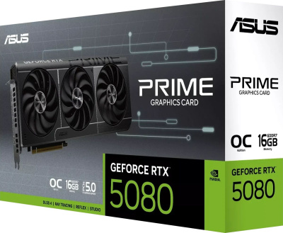 ���������� ASUS NVIDIA GeForce RTX 5080 PRIME EVO OC 16GB, PRIME-RTX5080-O16G-EVO, GDDR, OC, Ret (90YV0LX4-M0NA00)
