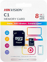   8Gb Hikvision C1 + Class 10 microSDHC + SD  (HS-TF-C1(STD)/8G/Adapter)