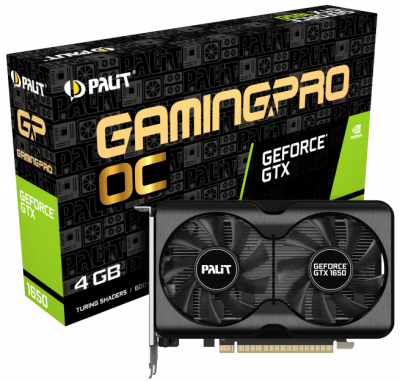  nVidia GeForce GTX1650 Palit GP OC PCI-E 4096Mb (NE61650S1BG1-1175A)