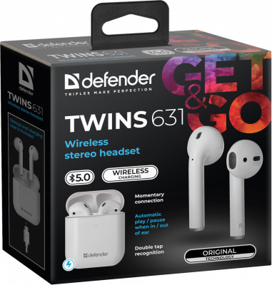   Defender Twins 631 ,TWS, Bluetooth, 