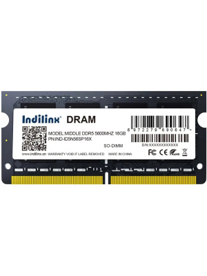 ����������� ������ Indilinx DDR5 SO-DIMM 16Gb, 5600Mhz, [IND-ID5N56SP16X] CL47