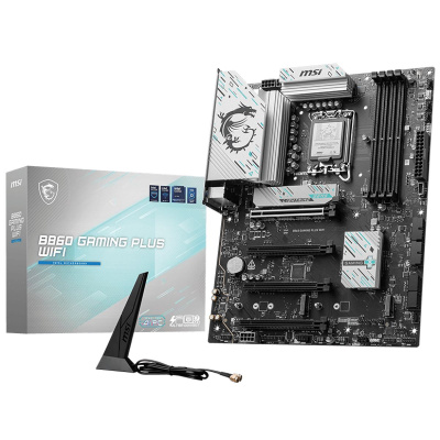 ����������� ����� MSI B860 GAMING PLUS WIFI, Socket-1851, Intel B860, ATX, Ret