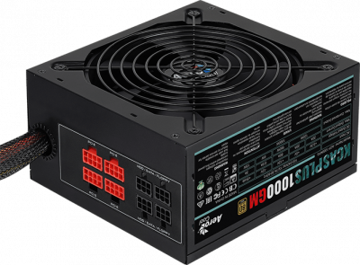 ���� ������� Aerocool KCAS PLUS 1000GM <1000W, (20+4+4+4+4) pin, 6x(6+2) pin, 10xSATA, 6xMolex, 14 ��, 80+ Gold, ������ �������, ���������, ATX> RTL