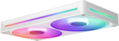 ����� ��� ������� ��/ Case Cooler NZXT F240 RGB Core (120x120x25mm, 4-pin PWM, RGB, 75.12CFM, 30dBA, 2400RPM, White, Single-Frame RGB Fan Unit)