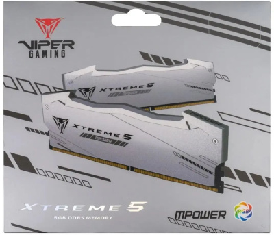 ������ DDR5 2x16GB 6000MHz Patriot PVXR532G60C30KM Viper Xtreme 5 RGB RTL PC5-60800 CL30 DIMM 288-pin 1.45� Ret