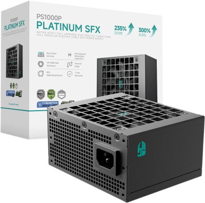 ���� ������� DeepCool SFX PS1000P, 1000��, 92��, ������, retail (R-PSA00P-FE0B-WGEU)
