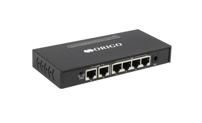 ������������� PoE-���������� ORIGO OS1206P/60W, 4x100Base-TX PoE+, 2x100Base-TX, PoE-������ 60 ��