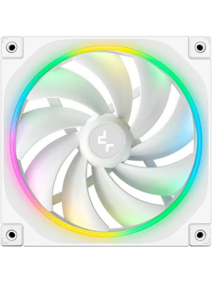 ���������� DEEPCOOL FL14 WH-3 IN 1 140x140x25�� (PWM, ARGB, �����, 500-1700��/���) Color BOX