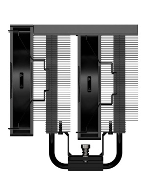 ����� ��� ���������� PCCooler RT720 TC BK (270W, 4-pin PWM, 157.5mm, Al/Cu, 7x6mm, 2x120mm, 73.32CFM, 34.9dBA, 2200RPM, S: 1851/1700/1200/115X, AM5/AM4, black)