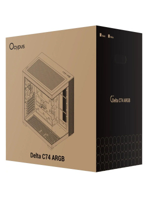 ������ Ocypus Delta C74 BK ARGB, ATX, Type-C*1, USB3.0*2, REAR 2x120mm ARGB