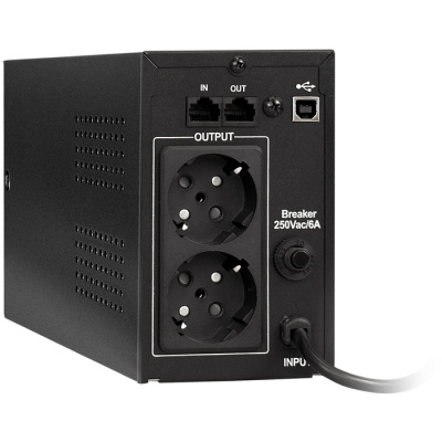 ��� ExeGate SpecialPro Smart LLB-600.LCD.AVR.EURO.RJ.USB (600VA/360W, LCD, AVR, 2 �����������, RJ45/11, USB, Black)