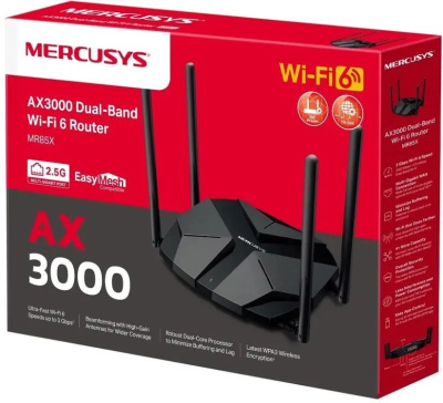Wi-Fi ������ Mercusys MR85X, Wi-Fi 6, AX3000, 2.4/5���, ������