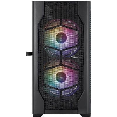 ������ 1STPLAYER DK D4-M FRGB Black / mATX / 2x140mm & 1x120mm FRGB fans / D4-M-BK-2F1P-1F1