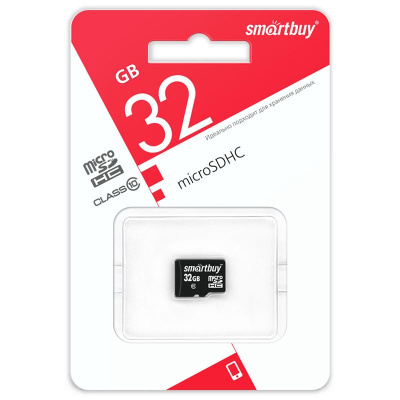 ����� ������ 32Gb MicroSD SmartBuy Class 10 (SB32GBSDCL10-00)