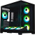 ������ XASTRA QW500 7ARGB-FC-C6-UC Black ATX/Aquarium/Screewless/1x120mm+2x360mm ARGB PWM FC fans/Argb+PWM HUB 6port/Type-C/ QW500-2FA36A-1FC12-C6-UC
