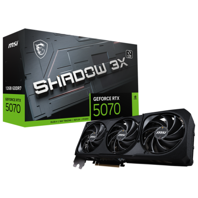 ���������� MSI NVIDIA GeForce RTX 5070 12Gb (RTX 5070 12G SHADOW 3X), Ret