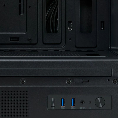 ������ �� ��� ����� ������� HSPD F510, Panoramic Mid Tower, Black, F510-TGBK-ARGB