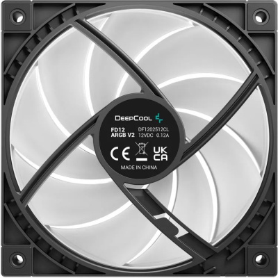 ���������� ��� ������� Deepcool FD12 V2 ARGB 120�120x25 ������ 4-pin (R-FD12ARGBV2-BKAPN1-G) Ret