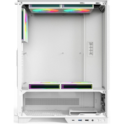 ������ ��� �� ACD Citadel 108DW ATX, Type-C + 2 X USB ports + HD audio combo, Mesh, TG, White
