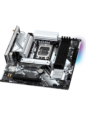 ����������� ����� ASROCK B760M PRO RS WIFI, LGA1700, B760, 4*DDR5, 4*SATA, 3*M.2, 3*USB 3.2, 2*USB 2.0, Type-C, 2*PCIx16, 1xM.2 (Key E), HDMI+DP, mATX