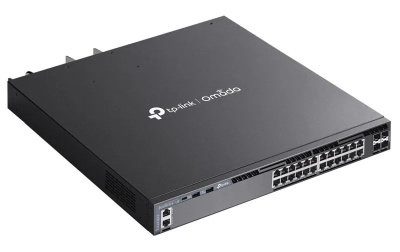 TP-Link SG6428XHP, ����������� ����������� ���������� 3�� ������ Omada � 24 ����������� ������� PoE+ � 4 ������� SFP+