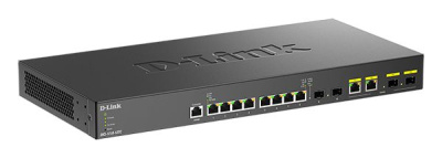 ������������� L2+ ���������� D-Link DXS-1210-12TC/B1A, � 8 ������� 10GBase-T, 2 ������� 10GBase-X SFP+ � 2 �����-������� 10GBase-T/SFP+