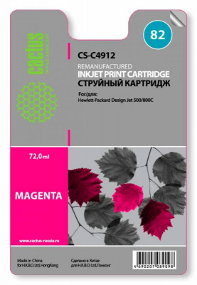 �������� �������� Cactus CS-C4912 ��������� ��� HP DJ 500/800C (72��)