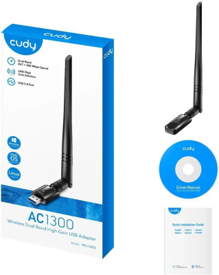 ������� ������� Wi-Fi Cudy WU1400 AC1300 USB 3.0 (���.����.������.) 1���.