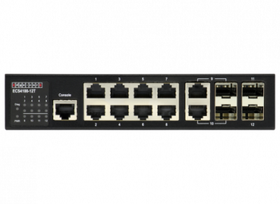 ���������� 8 x GE + 2CG + 2 100/1000 SFP L2+ Switch, fan-less design Edge-corE 5