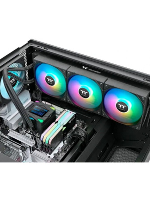 ������� �������� ���������� Thermaltake LA360-S ARGB Soc-AM5/AM4/1200/1700/1851 ������ 4-pin 38.35dB Al+Cu LCD 360W Ret (CL-W462-PL12SW-A)