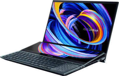  ASUS ZenBook Pro Duo UX582ZM-AS76T, 15.6" (3840x2160) OLED  + ScreenPad Plus/16 DDR5/1 SSD/GeForce RTX 3060 6/Windows 11 Home,  [90NB0VR1-M00330]