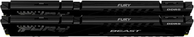 ������ DDR5 2x32GB 5200MHz Kingston KF552C40BB2K2-64 Fury Beast Black Expo RTL Gaming PC5-41600 CL40 DIMM 288-pin 1.25� dual rank � ���������� Ret