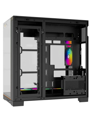 ������ Thermalright TR-A70 Vision FAN5-C / Black / TG / 5x120mm ARGB PWM Fans / ARGB Strip / 9.16'' LCD screen / USB TYPE-C / ATX  / TRA70VF5CB