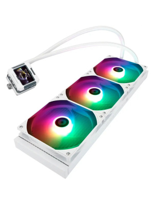 ��� Thermalright Frozen Warframe 420 ARGB (420mm, LED, White, ARGB/ Fans: 3x140mm, 88.7CFM, 29.8dBA, 1750RPM/ Pump height 60mm, 23dBA, 3000RPM, Rad thickness 27mm/ S: 1851, 1700, 1200, 115X, 2011, 2066, AM5, AM4)