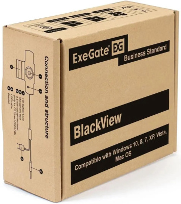 ���-������ Exegate BlackView C525 HD (1280x720, USB 2.0, ����������� �������������, ���������� �������� � ���������������)