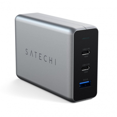    Satechi 100W USB-C PD Compact Gan Charger,  ST-TC100GM-EU